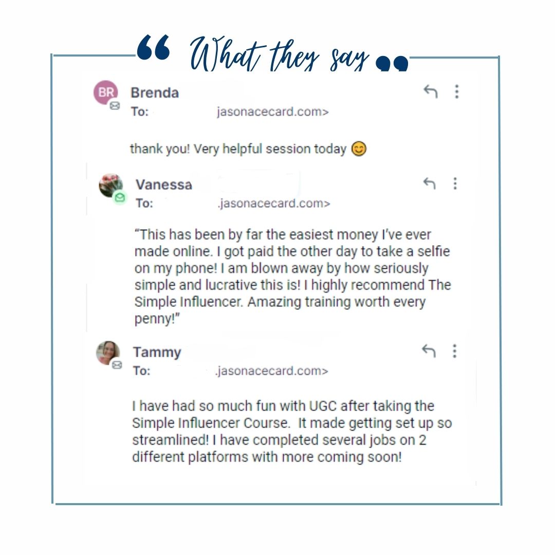 Email testimonials from multiple clients
