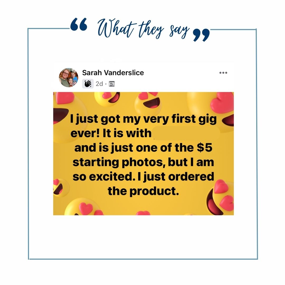 Sarah Vanderslice's first gig testimonial